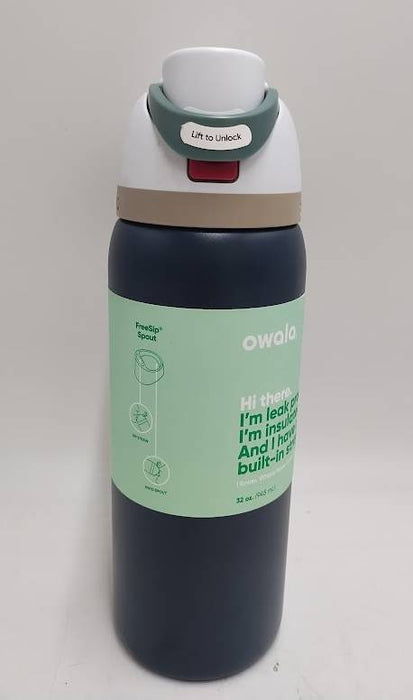 Owala 32oz FreeSip Stainless Steel Water Bottle - Navy Nights READ DESCRIPTION!!