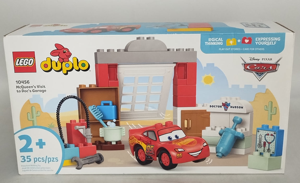 LEGO DUPLO Disney and Pixar Cars McQueen's Visit to Doc's Garage Building Set 10456