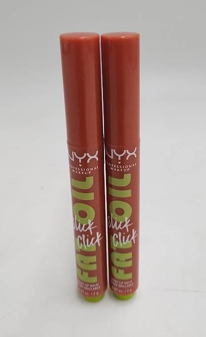 2 PACK!! NYX Professional Makeup Fat Oil Slick Click Lip Balm - Hits Different