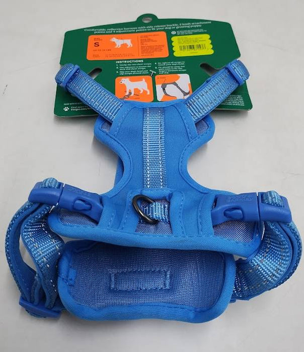 Reflective, Adjustable and Reinforced Stitching Comfort Dog Harness - S - Blue - Boots & Barkley