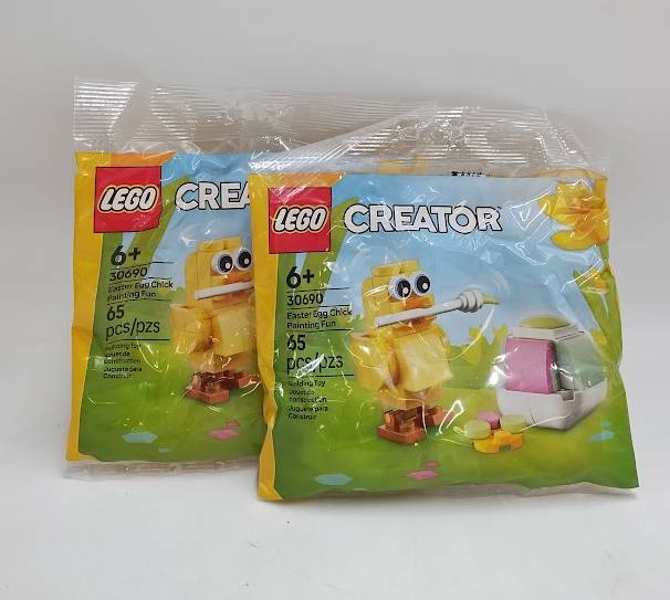 LOT OF 2!! LEGO Creator Easter Egg Chick Painting Fun Building Kit 30690