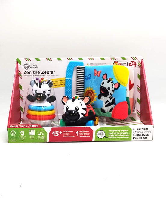 Baby Einstein Zen the Zebra Baby Toy Gift Set - 3pc *SEE DETAILS*