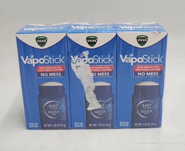 3 PACK!! Vicks VapoStick Balm - 1.25oz