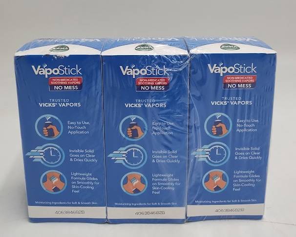 3 PACK!! Vicks VapoStick Balm - 1.25oz