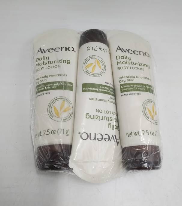 3 PACK!! Aveeno Daily Moisturizing Lotion For Dry Skin with Prebiotic Oat