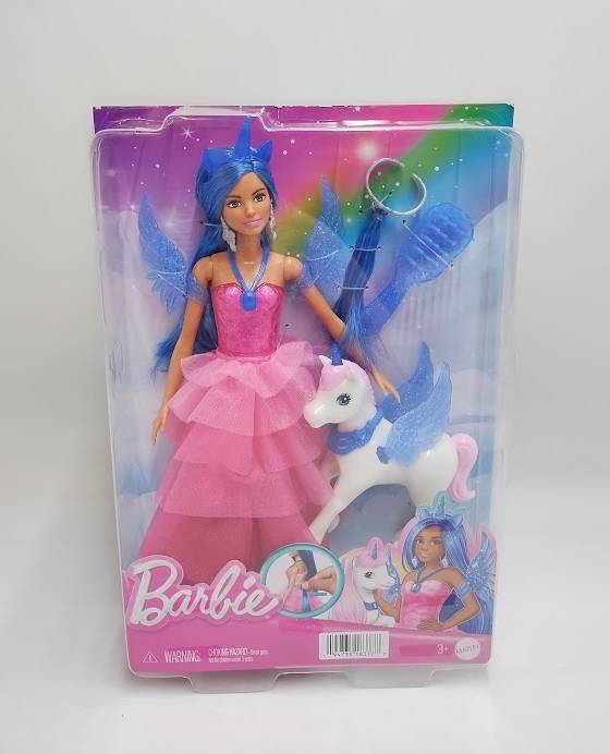 Barbie Unicorn Toy, 65th Anniversary Doll SEE DETAILS