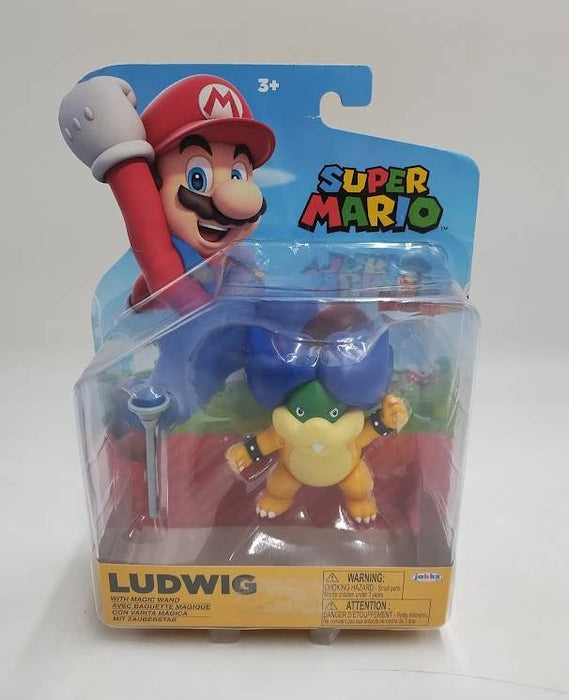 Nintendo Super Mario 4" Ludwig Von Koopa with Wand Action Figure SEE DETAILS