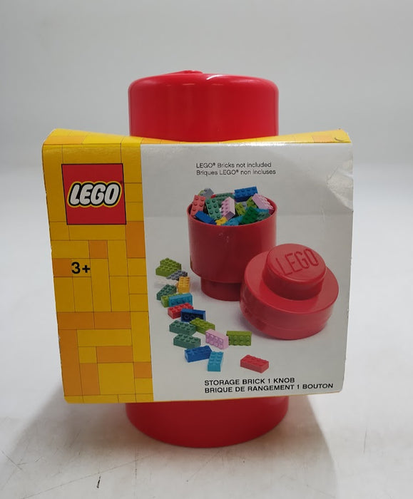 LEGO Storage Brick 1 Round - Red