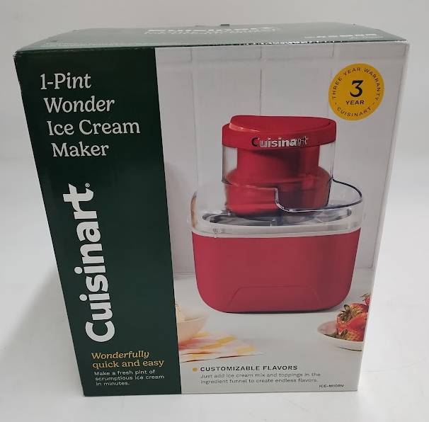 Cuisinart 1 Pint Wonder Ice Cream Maker Red Velvet