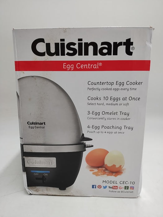 Cuisinart Egg Central - Black w/ Brushed Stainless Steel Lid - CEC-10 SE DETAILS