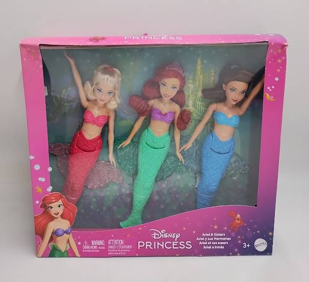 Disney Princess Ariel & Sisters Mermaid 12.7" Fashion Doll 3pk SEE DETAILS