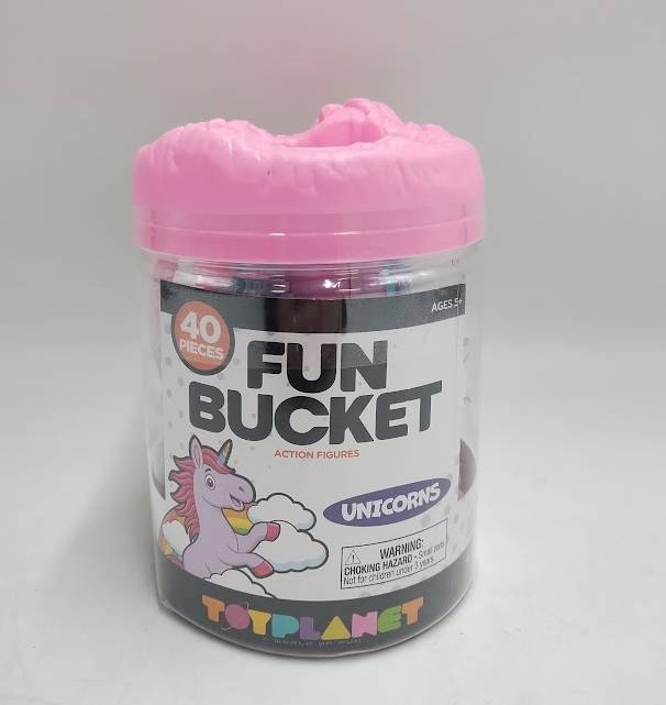 Toy Planet Fun Bucket Unicorn Set - 40pc