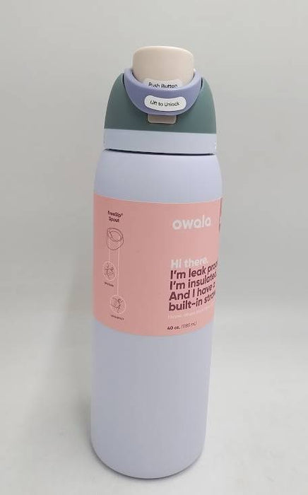 Owala 40oz FreeSip Stainless Steel Water Bottle - Periwinkle Twinkle READ DESCRIPTION