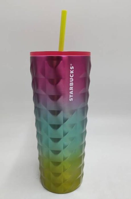 Starbucks Rainbow Studded Cold Cup Stainless Steel Tumbler 24oz