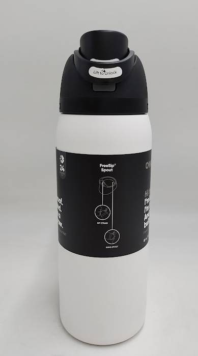 Owala Free Sip 32oz Stainless Steel Water Bottle - Sleek READ DESCRIPTION