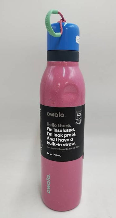 Owala 24oz FreeSip TWIST Stainless Steel - Bubblegum Burst READ DESCRIPTION