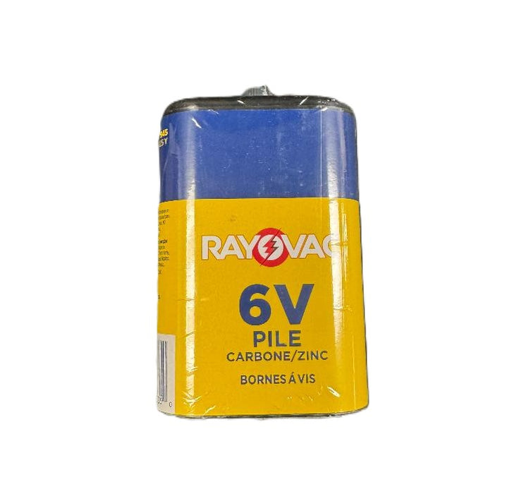 LOT OF 4 RAYOVAC Heavy Duty Lantern Battery, 6 Volt Screw Terminals, 945R4C