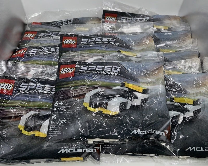 LOT OF 10!!! LEGO Speed Champions McLaren Solus GT Race Car Toy 30657