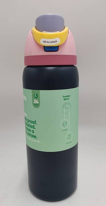 Owala 32oz FreeSip Stainless Steel Water Bottle - Navy Nights READ DESCRIPTION