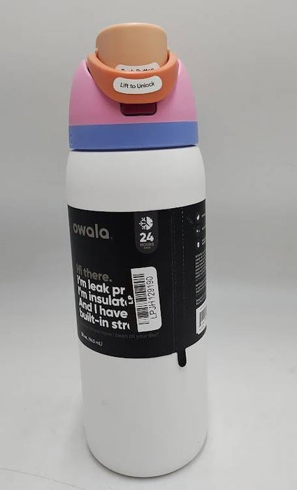 Owala Free Sip 32oz Stainless Steel Water Bottle - Sleek READ DESCRIPTION