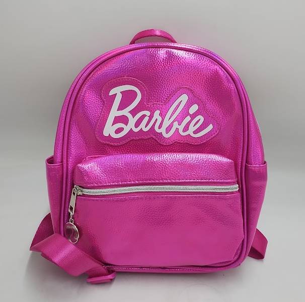 Barbie Iconic Vegan Leather Cosplay Mini Backpack Purse, 10.5 Inch, Barbie Pink