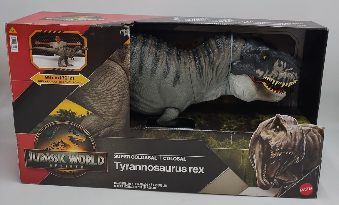 Jurassic World Rebirth Super Colossal Tyrannosaurus Rex Action Figure, T-Rex Dinosaur Movie Toy SEE DETAILS (LOCAL PICKUP ONLY)