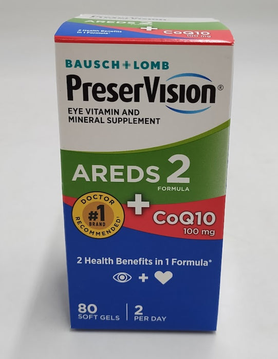 Preservision AREDS 2 Eye Vitamins With Coq10 For Heart Health EXP 5/26