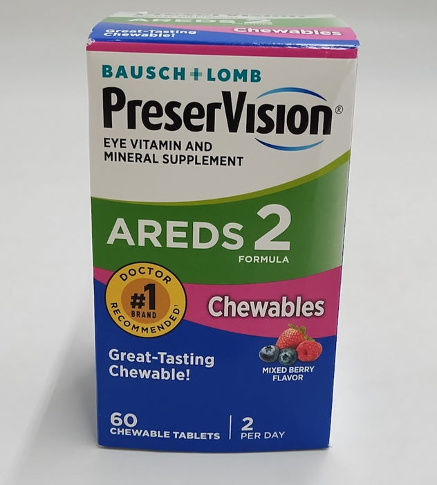 PreserVision AREDS 2 Eye Vitamins Lutein & Zeaxanthin Chewables 60ct EXP:01/2026