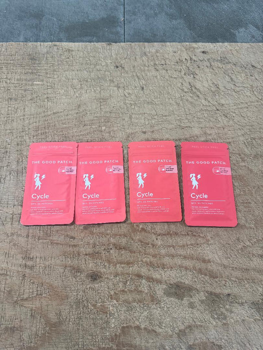 LOT OF 4 The Good Patch Cycle Plant-Based Vegan Wellness Patch - 4 PACK 36 COUNT