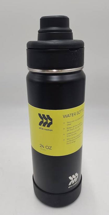 24oz Vacuum Insulated Stainless Steel Black - All In Motion READ DESCRIPTION