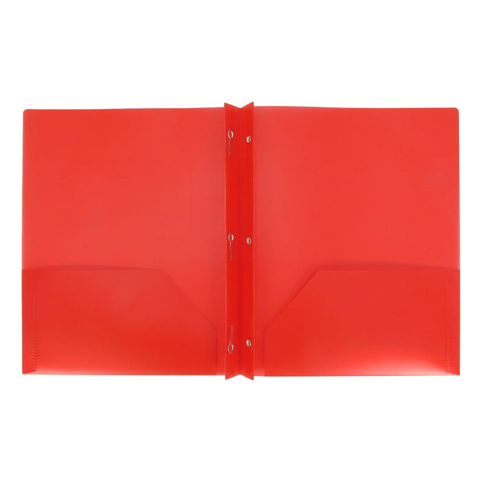 Plastic Folder with Prongs 2 Pocket Red - Up&Up&