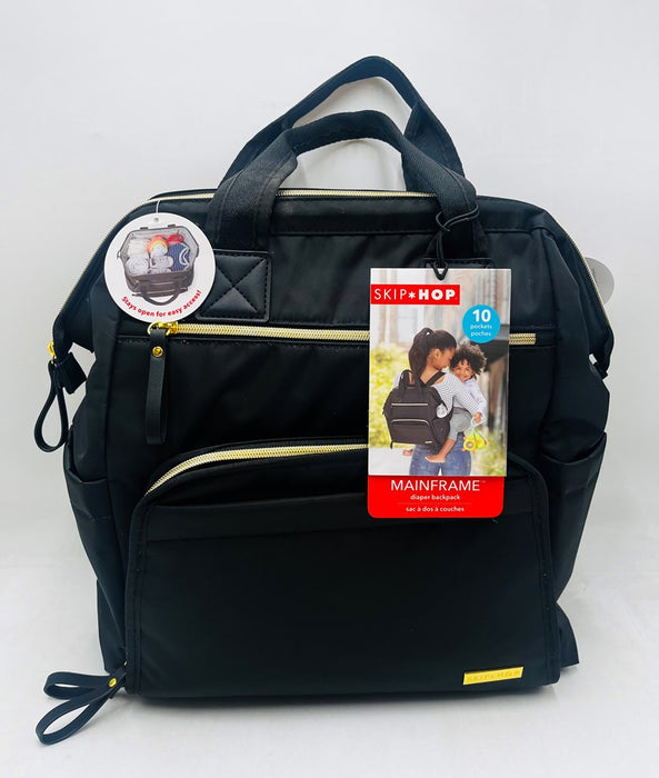 Skip Hop Mainframe Wide Open Diaper Backpack - Black
