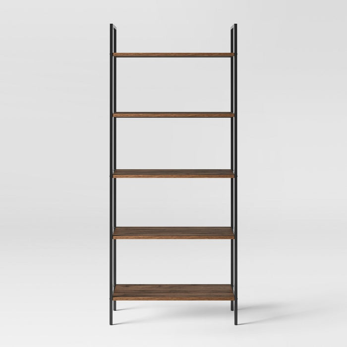 72" Loring 5 Shelf Ladder Bookcase Walnut - Project 62 (LOCAL PICKUP ONLY)