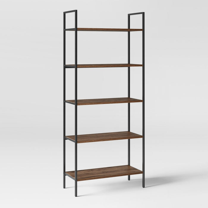 72" Loring 5 Shelf Ladder Bookcase Walnut - Project 62 (LOCAL PICKUP ONLY)