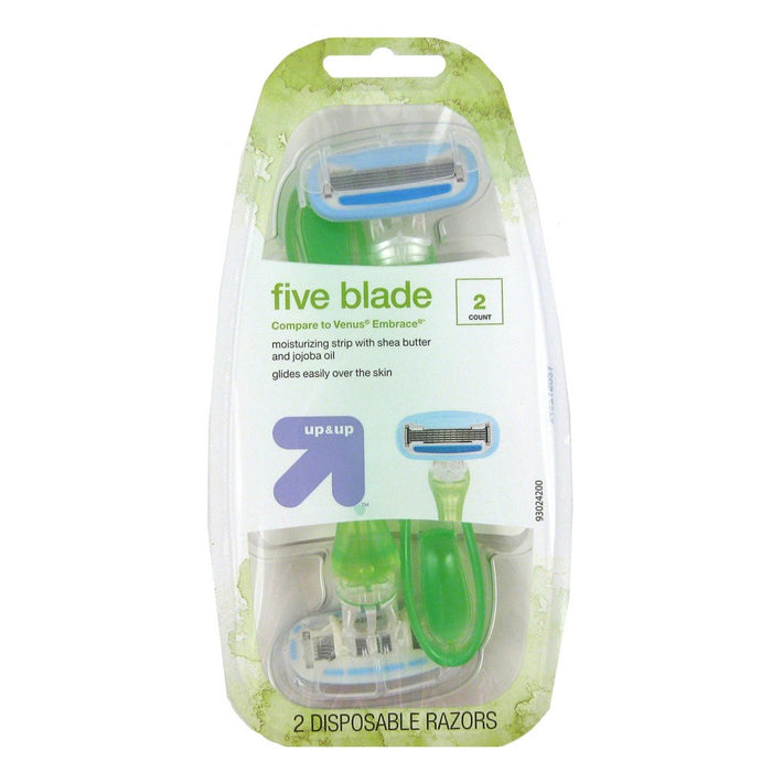 Women's 5 Blade Disposable Razor - 2ct - Up&Up&