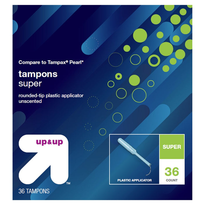 Tampons - Super Absorbency - Plastic - 36ct - Up&Up&