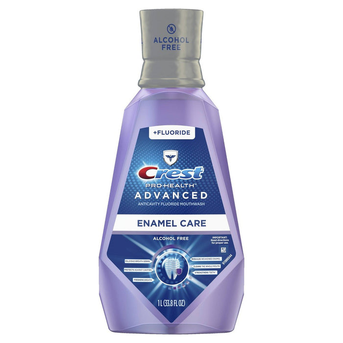 Crest Pro-Health Advanced Mouthwash, Alcohol Free, Enamel Care - 33.8 fl oz