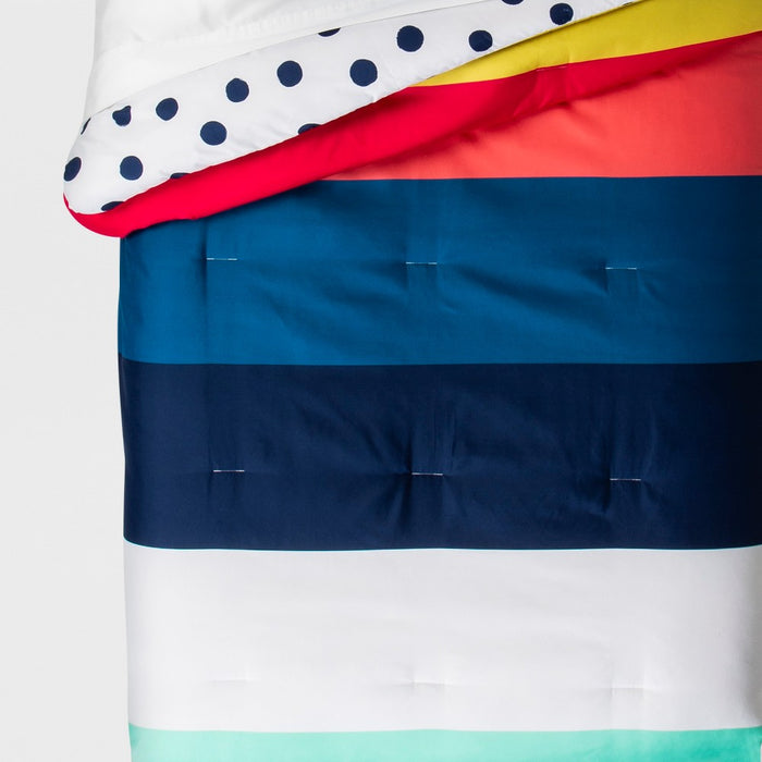 Toddler Multi Stripe Reversible Comforter - Pillowfort