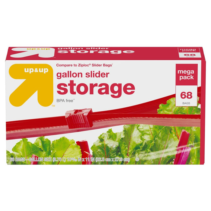Gallon Slider Storage Bag - 68ct - Up&Up&