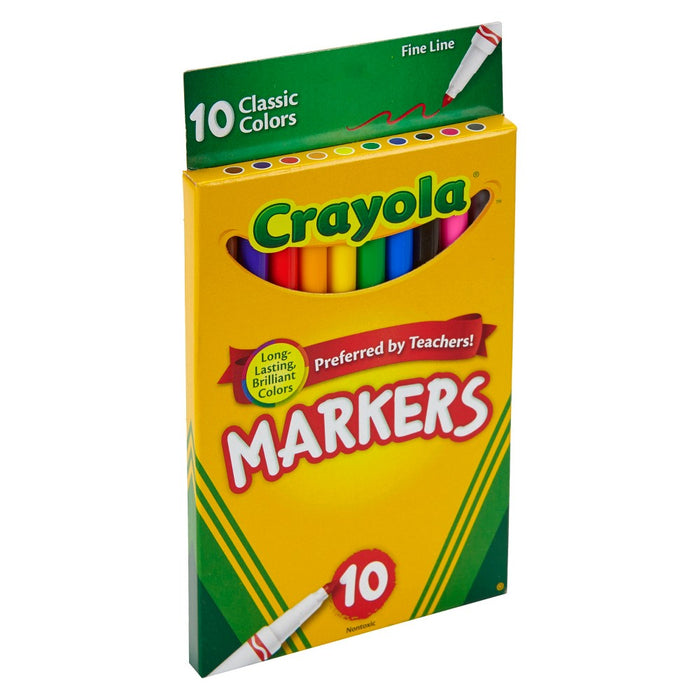 Crayola Markers Fine Line 10ct Classic