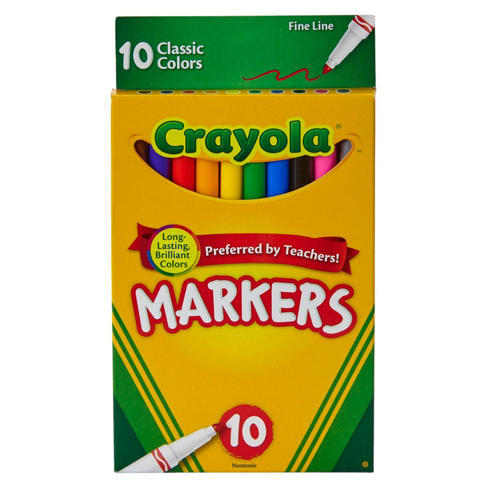 Crayola Markers Fine Line 10ct Classic