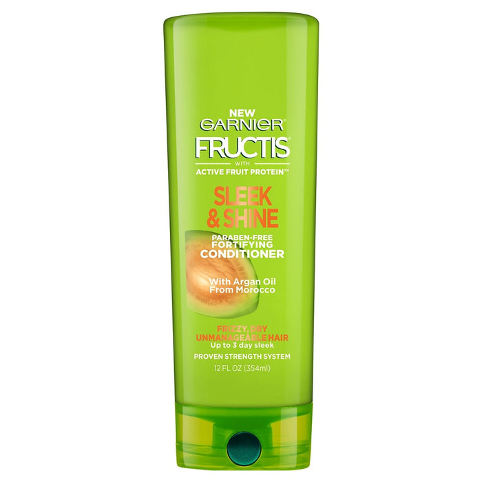 Garnier Fructis Sleek & Shine Conditioner for Frizzy, Dry, Unmanageable Hair - 12 fl oz