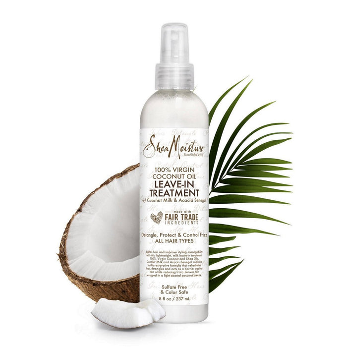 SheaMoisture 100% Virgin Coconut Oil Leave In Treatment - 8 fl oz