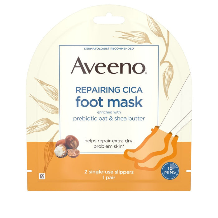 Aveeno Repairing CICA Moisturizing Foot Mask with Oat 1 Pair