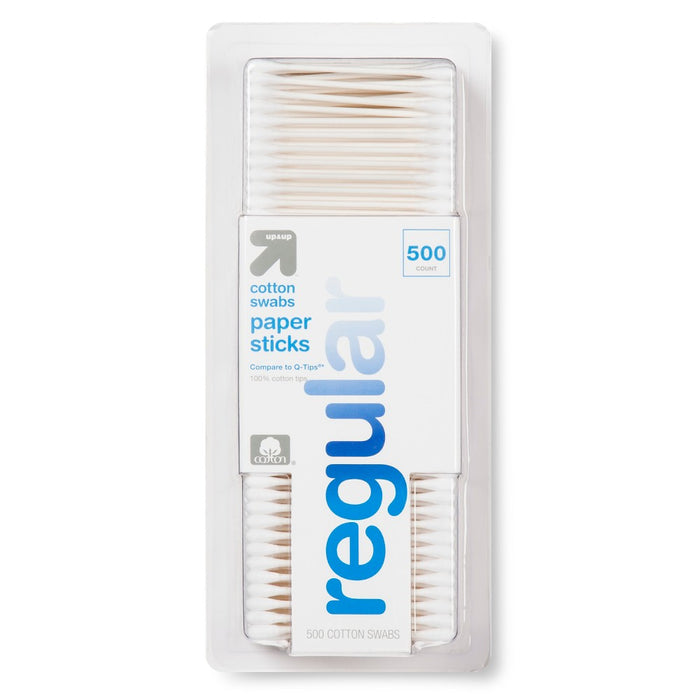 Cotton Swabs Paper Sticks - 500ct - Up&Up&