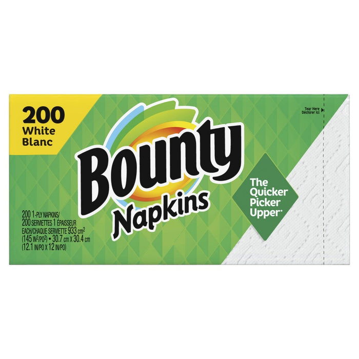 Bounty Quilted White Paper Napkins - 200ct