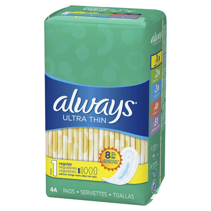 Always Ultra Thin Regular Pads - Size 1 - 44ct