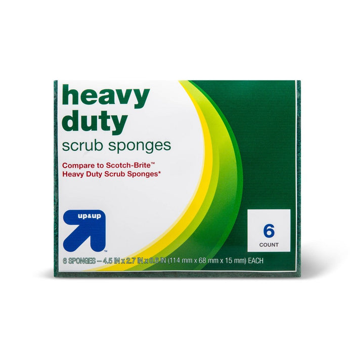 Heavy Duty Scrubbing Sponges - 6ct - Up&Up&