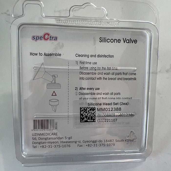 Spectra Duckbill Valve White Set of 2 (Silicone Valve)