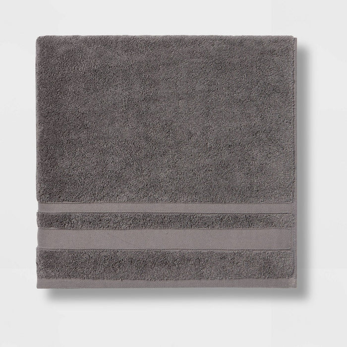 Performance Bath Towel Dark Gray - Threshold&
